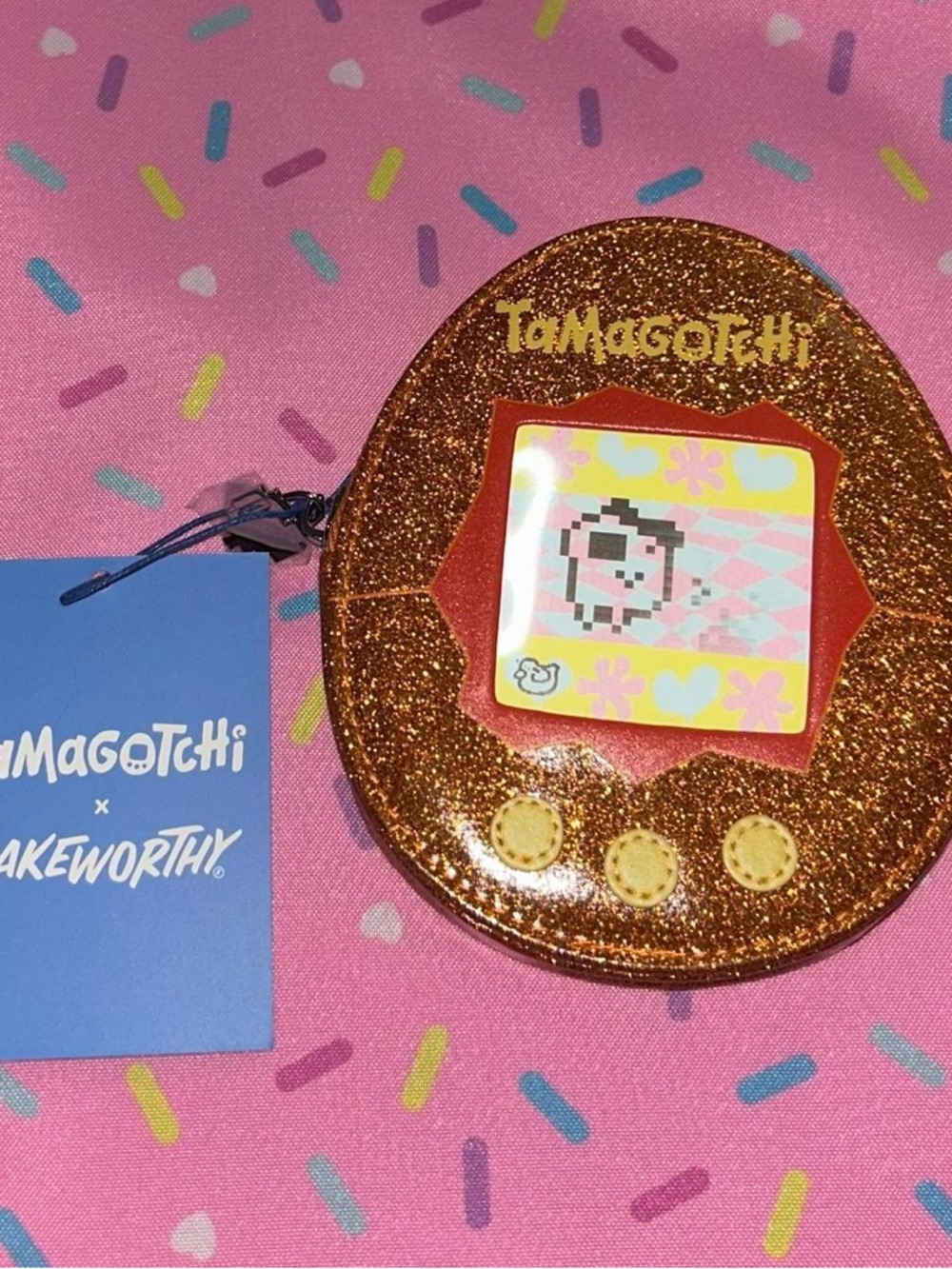 Orange Tamagotchi x Cakeworthy Coin Bag🧡